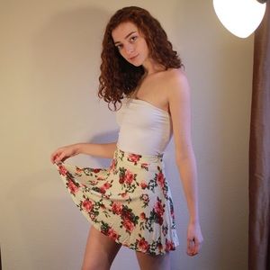 Floral Mini Skirt